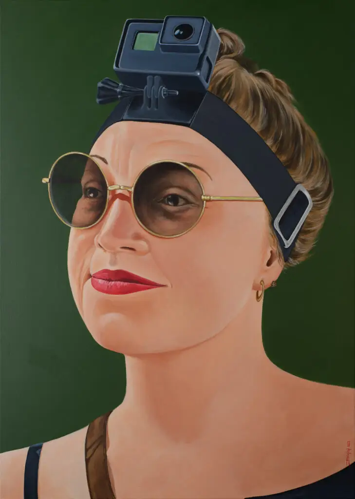 Een portret schilderij van Rachel
