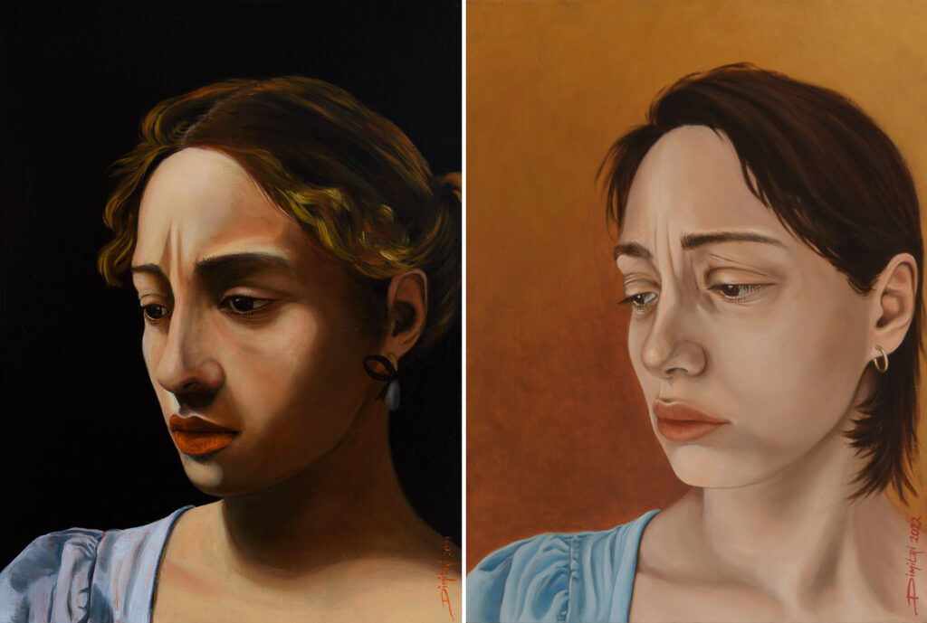 Twee schilderijen. Een van Susanne naar Judith en een van Susanne